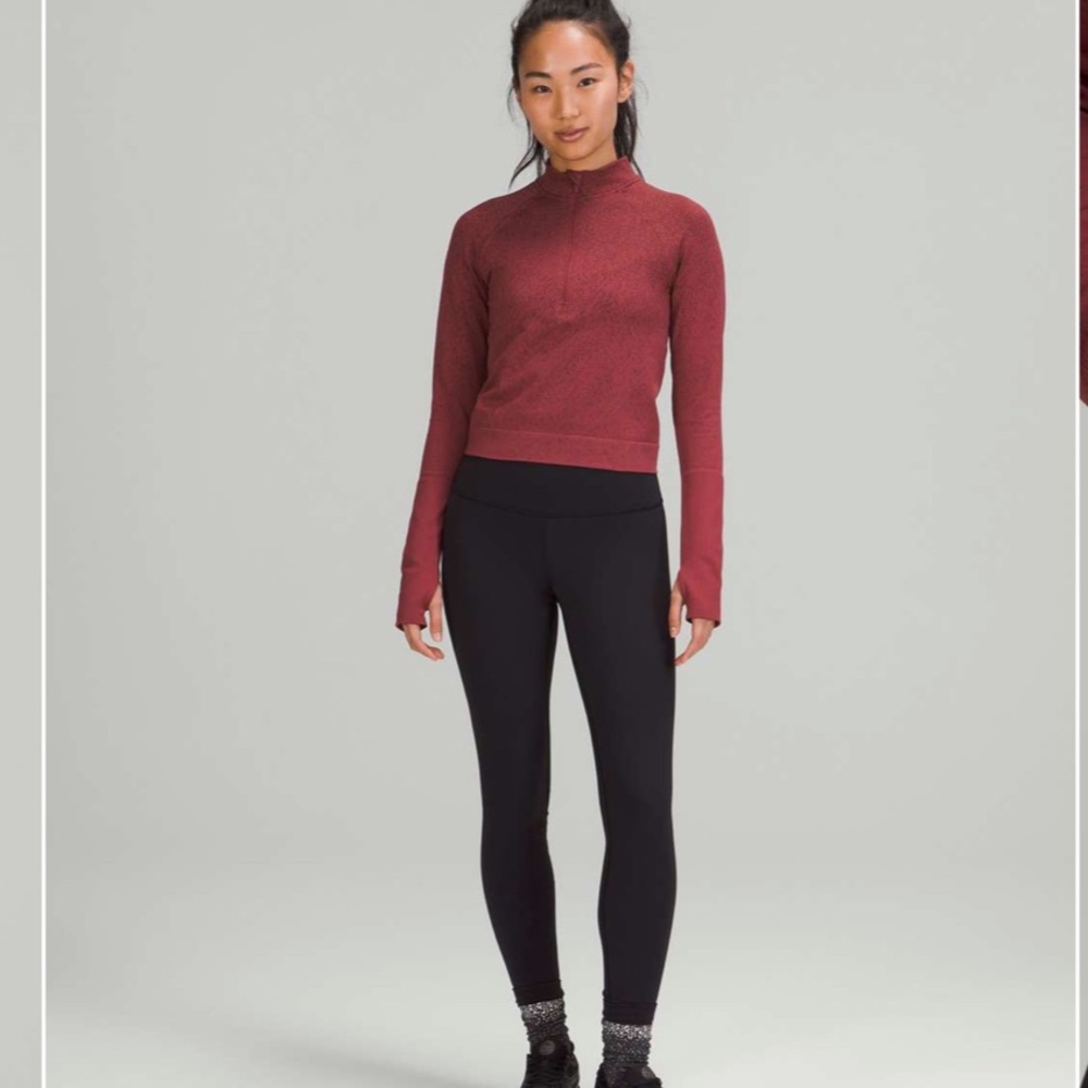 Lululemon Rest Less Cropped Half-Zip
Herringbone Fade Mulled Wine / French Press - Picture 2 of 8